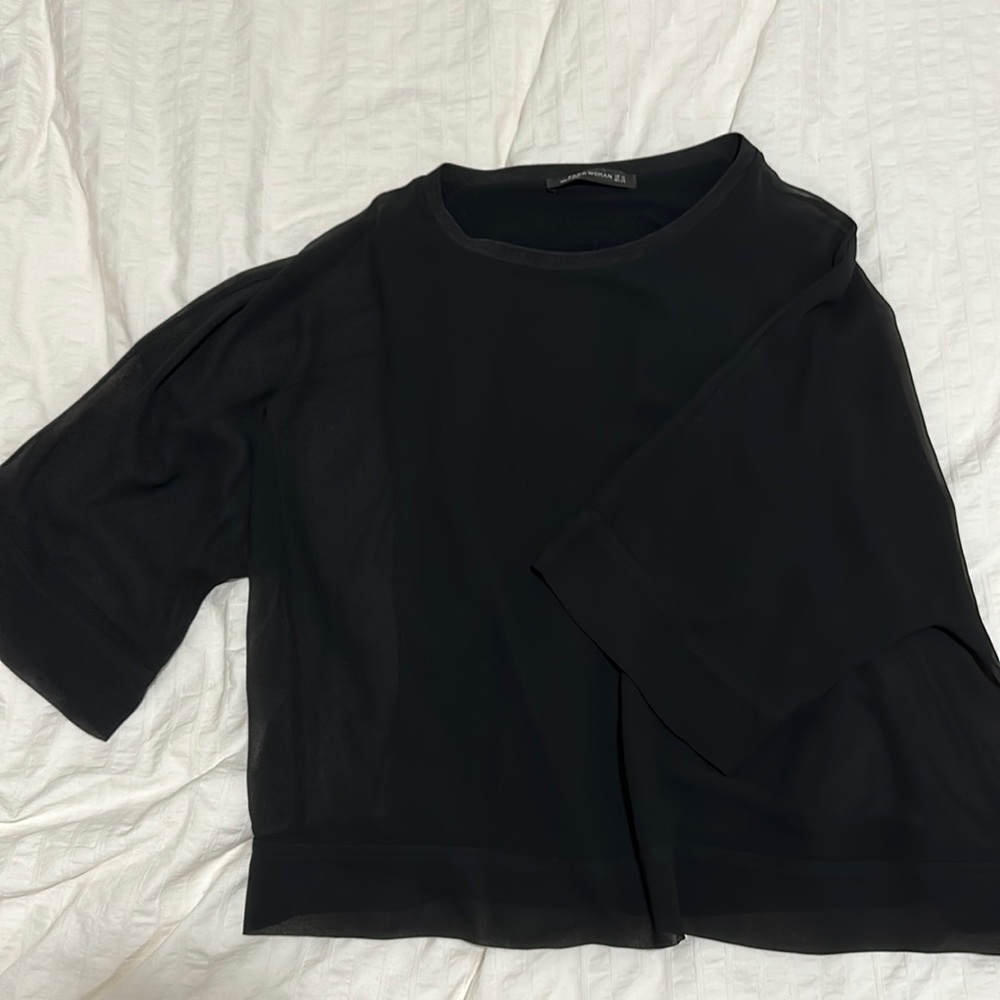 Zara black blouse